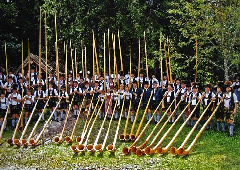 Alphorntreffen im Holzknechtmuseum